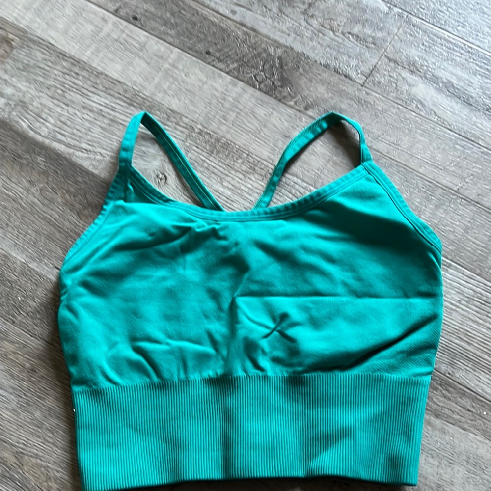 Teal Sports Bra